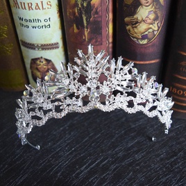 Baroque bridal crown rhinestone crystal bridal headwearpicture11